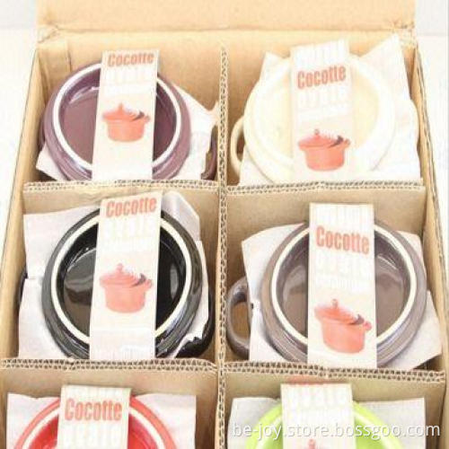 High-quality Ceramic Soup Pot w/ Handle/Lid, Various Colors/Artworks Available, OEM Orders Welcome